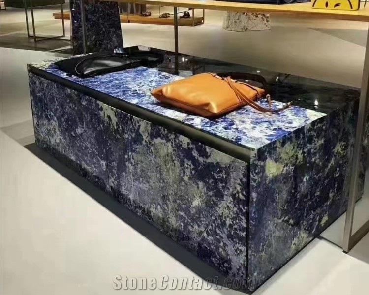 Bolivia Blue Granite Slab luxury stone for wall decoration - Buy house  decor, countertop stone, azul granite Product on Yingliang Group