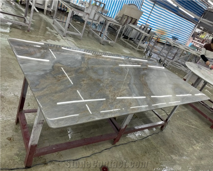 Palissandro Marble Table Top Dinning Table For Living Room