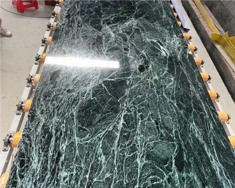 Polished Green Marble Natural Stone Coffee Table Tea Table