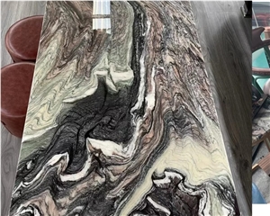 Polished Natural Purple Stone Leonardo Marble Tile Table Top
