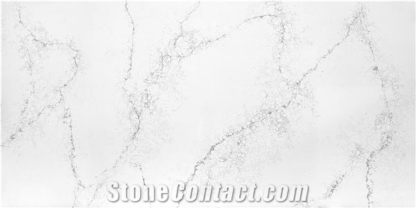 White Calacatta Alps Quartz Slabs Quartz Stone