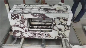 Arabescato Viola Marble Prefab Vanity Tops, Bath Tops