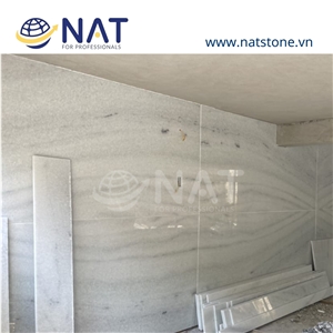 Vietnam White Marble Calacatta Book Match White Marble Slabs