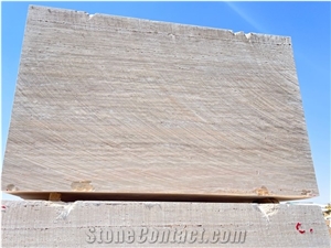 Cream Travertine Blocks Type A,(Persian, Iran)