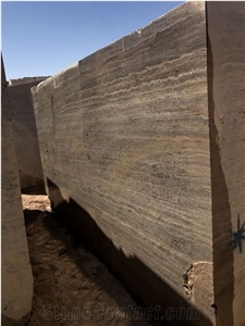 Silver Travertine Block Type T (Persian, Iran)
