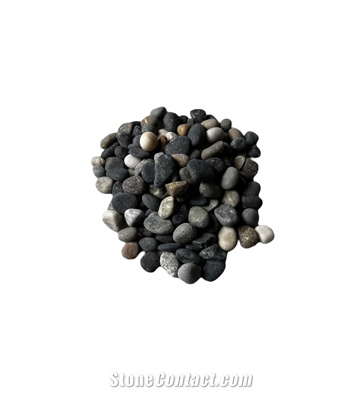 Beach Pebbles, Small Pebble Stone 1/8"-1/2" Mixed