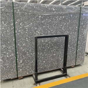 High Quality Factory Price Dark Grey Terrazzo Stone Slabs