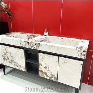 Hot Sales Bathroom Vanity Cabinet Sets Luxury Sintered Stone