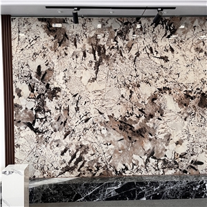 Sintered Stone Slab Background Wall For Hotel And Home Decor