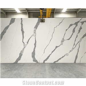 Top Quality Factory Price Calacatta White Quartz Stone Slabs