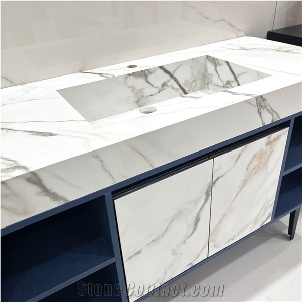 Wholesale Sintered Stone Bathroom Vanity Cabinet For Hotel