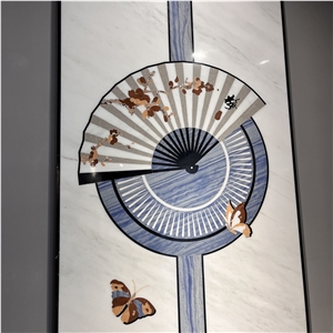 Beautiful Waterjet Medallion Wall Tile For Home Hotel &Decor