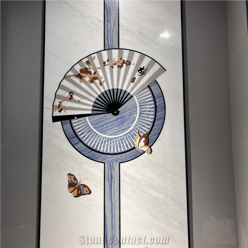Beautiful Waterjet Medallion Wall Tile For Home Hotel &Decor