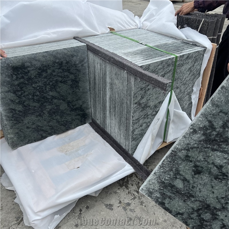 Best Quality Olive Green Granite Tiles For Exterior Walling