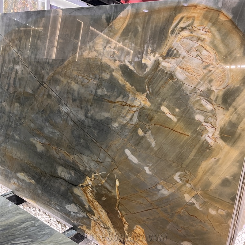 Brazil Dunhuang Impression Quartzite Slabs For Hotel Wall