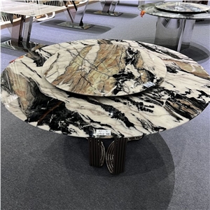 Custom Made Luxury Stone Marble Table Tops For Hotel Project