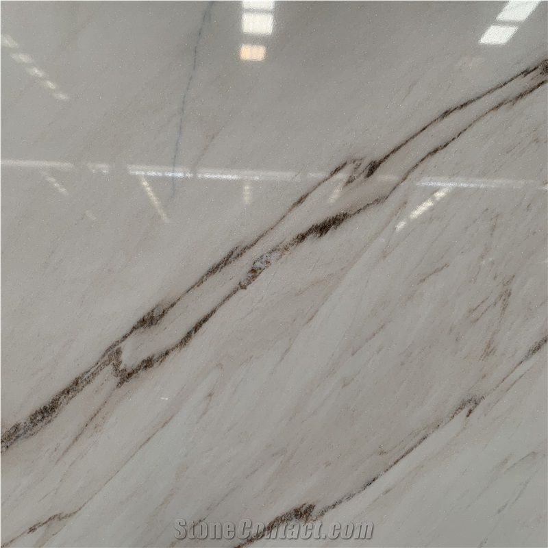 Custom Palissandro White Marble Slabs For Floor Design