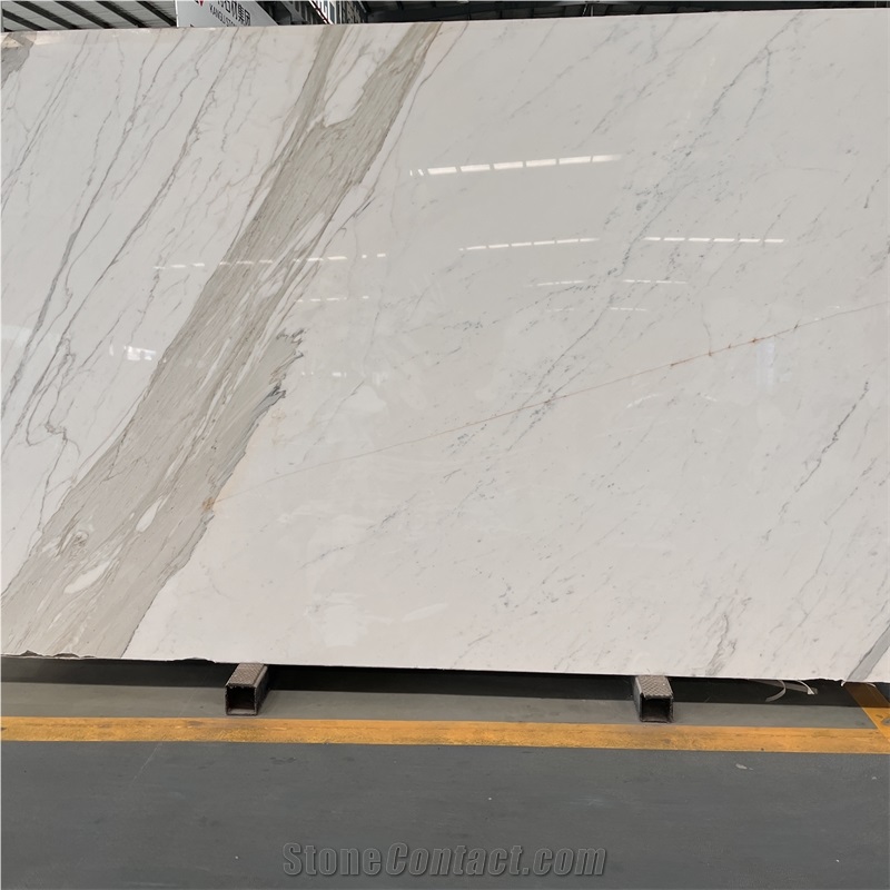 Customized High Grade Calacatta White Marble Slabs For Wall