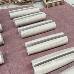 Customized High Quality Hotel Decor Limestone Solid Column