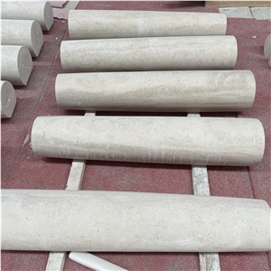 Customized High Quality Hotel Decor Limestone Solid Column