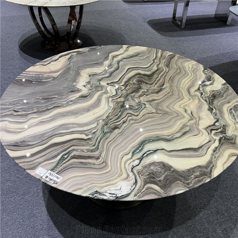 Customized Silk Road Quartzite Tabletop For Furniture Design