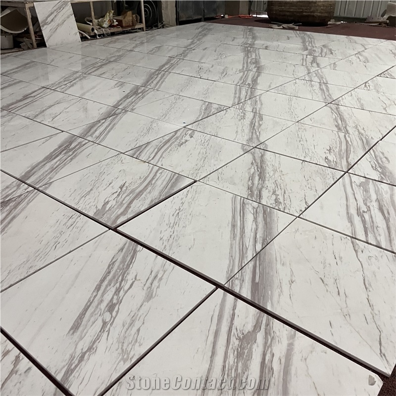 Customized Size Volakas White Marble Tiles For Home Floor