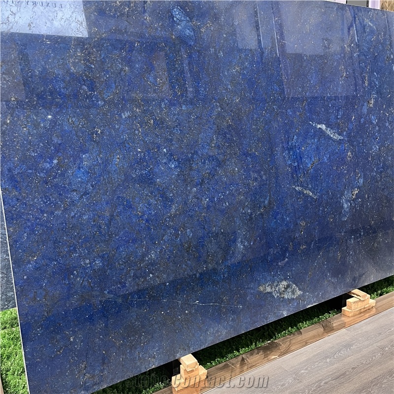 Dyed Blue Granite Slab For Interior Wall And Floor Design