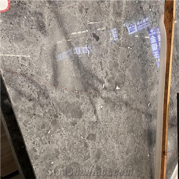 Good Price Blue Star Grey Marble Slab For Project Floor Wall
