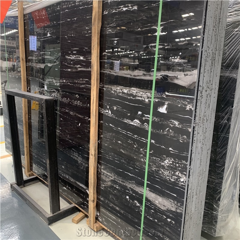 Good Price China Nero Portoro Marble Indoor Wall&Floor Tiles