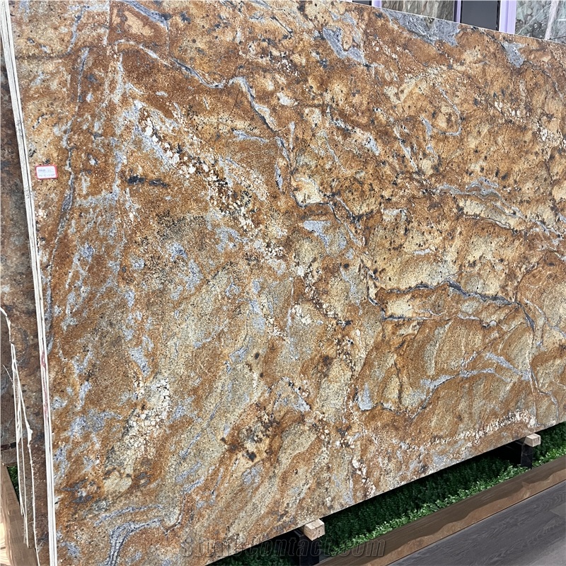 Good Quality Gold Granite Slab For Exterior Wall Tiles Decor