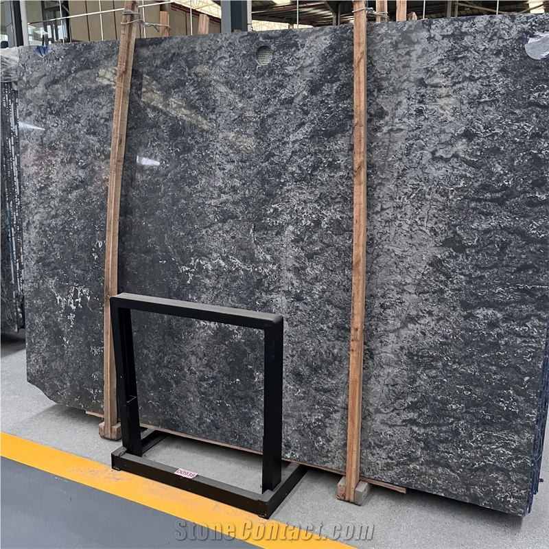 Hot Sale Natural Polished Ocean Star Marble Slabs For Wall
