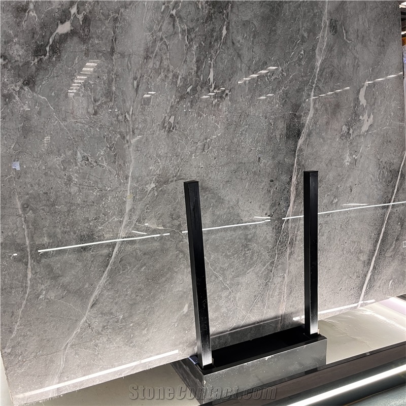 Hot Sale Polished Gucci Grey Marble Slabs For Interior Wall