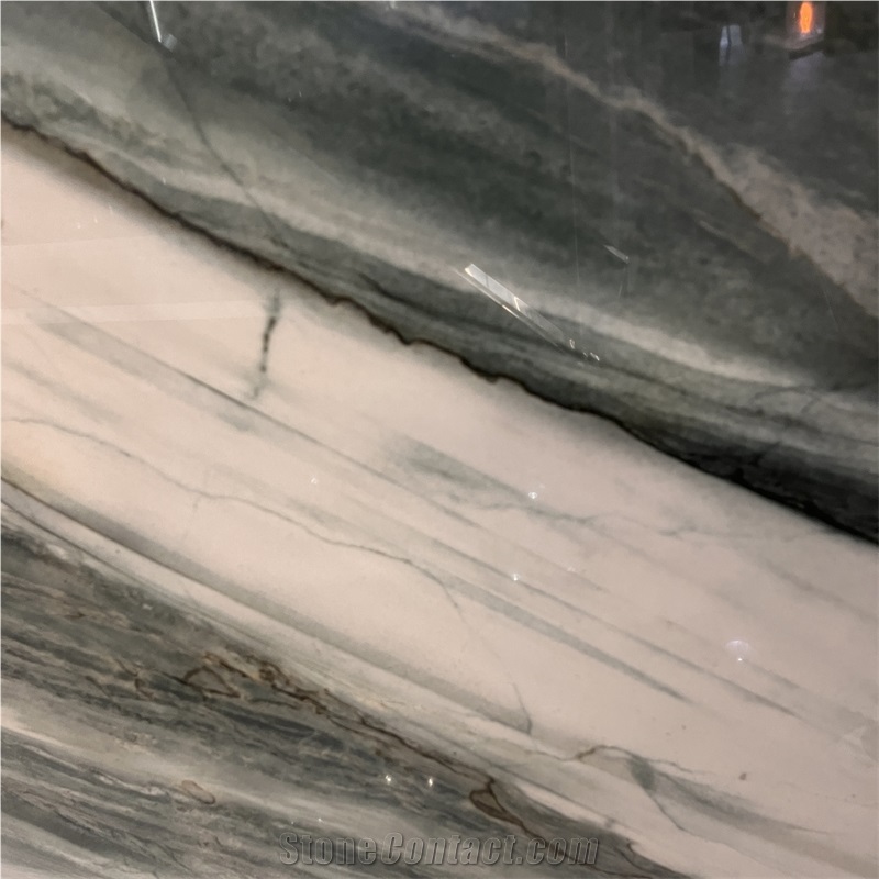 Luxury Grey Quartzite Slab For Background Wall Design