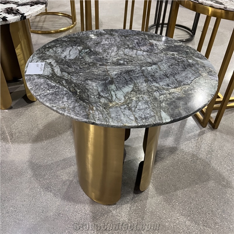 Luxury New Design Blue Granite Coffee Table For Home Decor