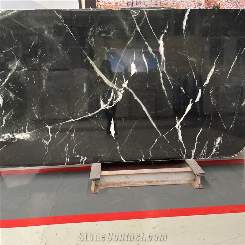Luxury Stone Veria Green Marble Slabs Background Wall Design
