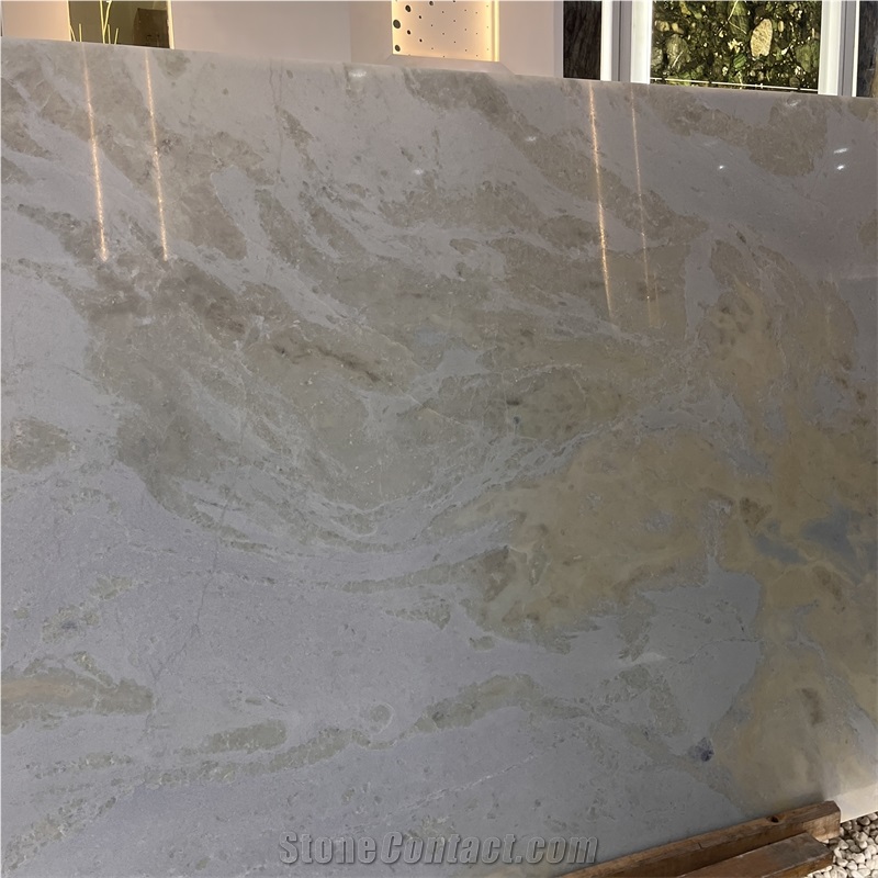 Natural Arctic Blue Sky Marble Slab For Interior Wall Design