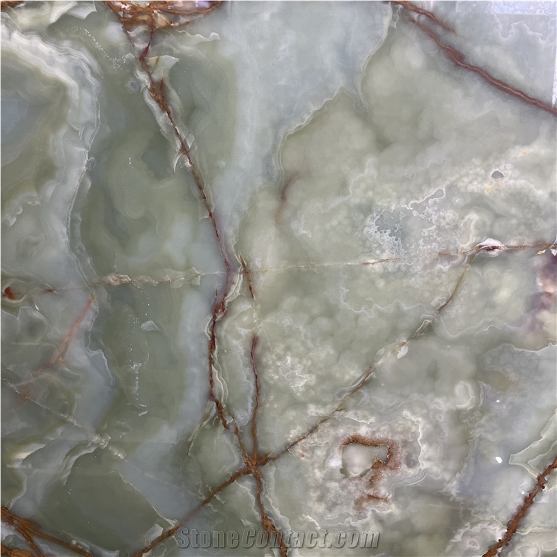 Natural Dark Green Onyx Slabs For Hotel Floor And Wall Decor