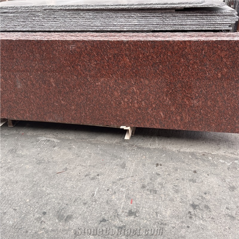Natural Indian Red Granite Slabs For Interior Exterior Wall