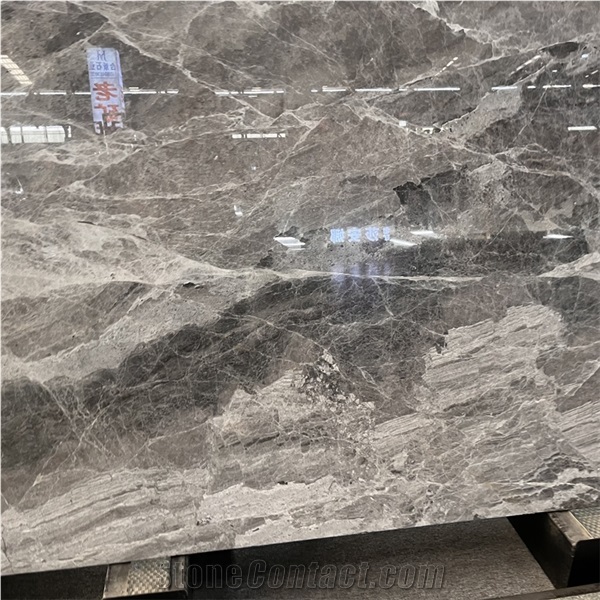 Polished Serbia Grey Marble Tile For Bathroom Wall And Floor