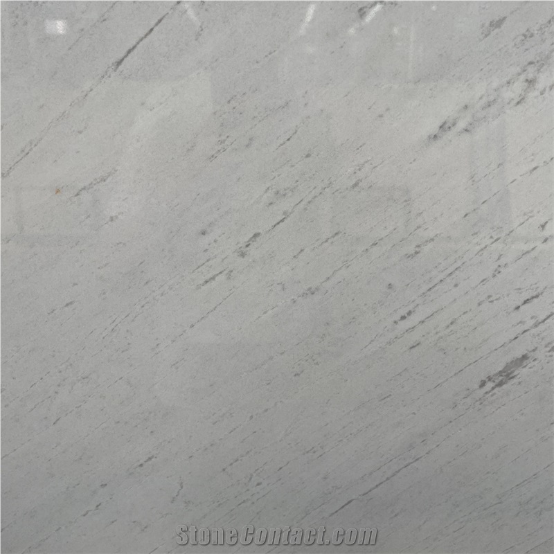 Polished  Yugoslav White Marble For Hotel Villa Floor Wall