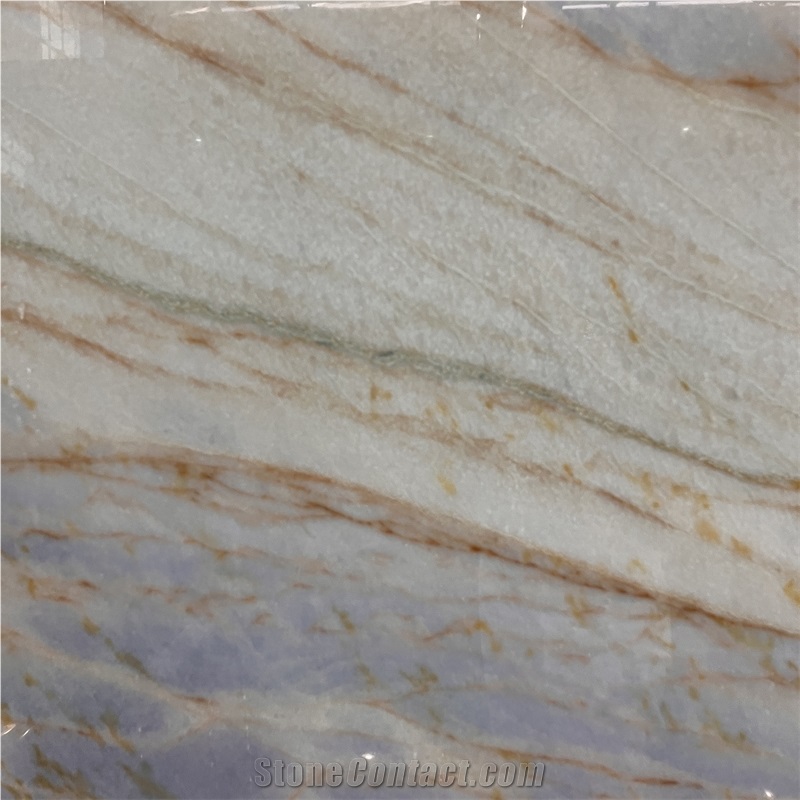 Top Quality Blue Cryatal Quartzite Slab For Interior Walling