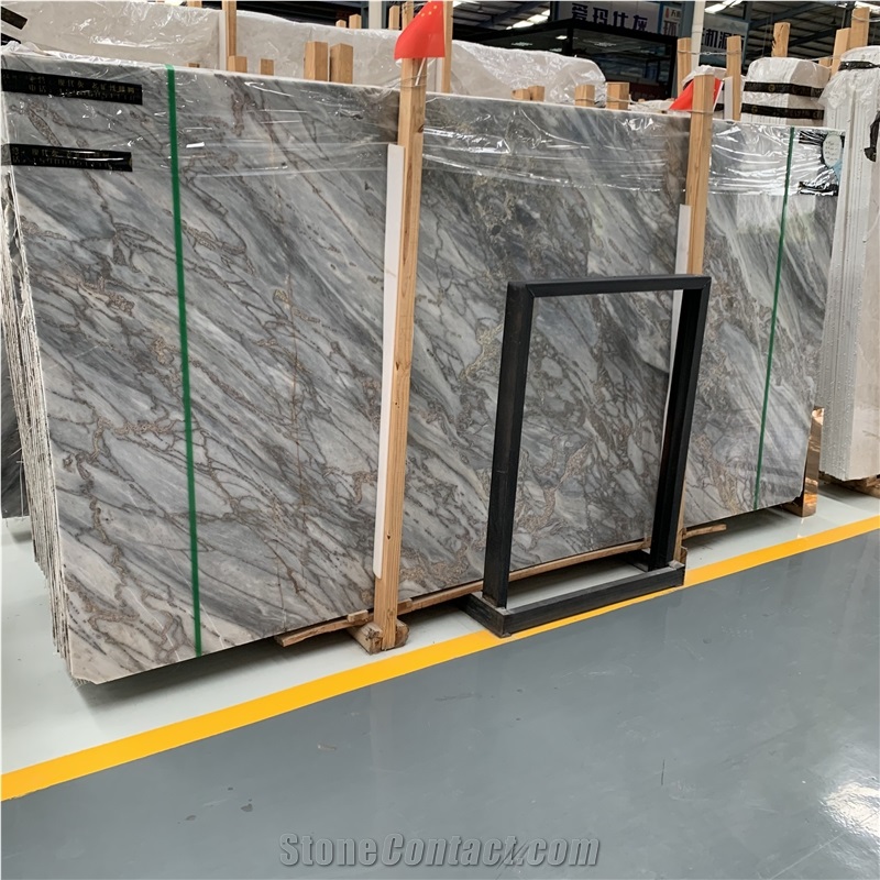 Wholesale Natural Stone Blue Ice Marble For House Decor
