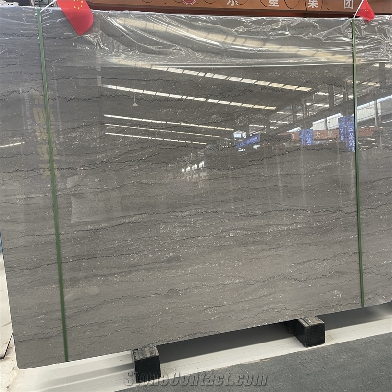 Wholesale Price Grey Marble Slab For Interior Floor Decor