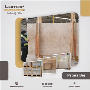 Patara Beige Marble Slabs