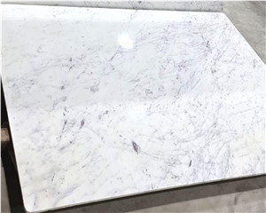 Cararra White Marble Slabs Tiles In Customized Sizes