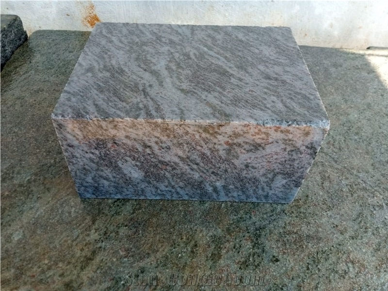 Cube Vizag Blue Granite Cobblestone, Pavers, Cubestone