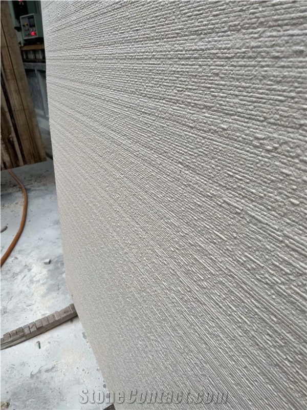 Bushhammered White Limestone Tile Limra Limestone Wall Tile