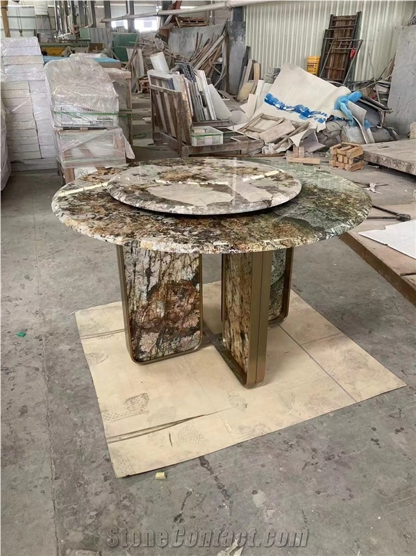 Carving Stone Furniture Marble White Beauty Cafe Table Base