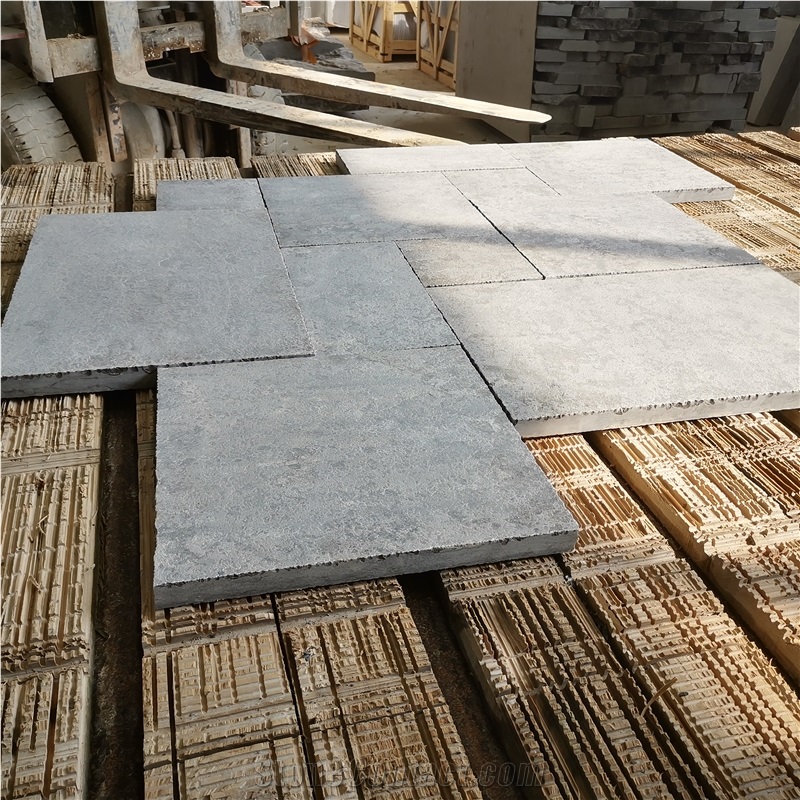 French Pattern Belgium Bluestone Floor Tiles China Limestone