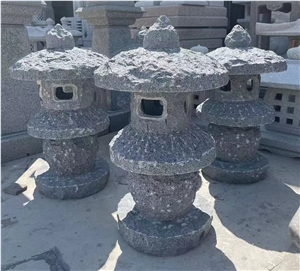 Split Mushroom Top Dark Grey Granite G654 Landscaping Lanterns